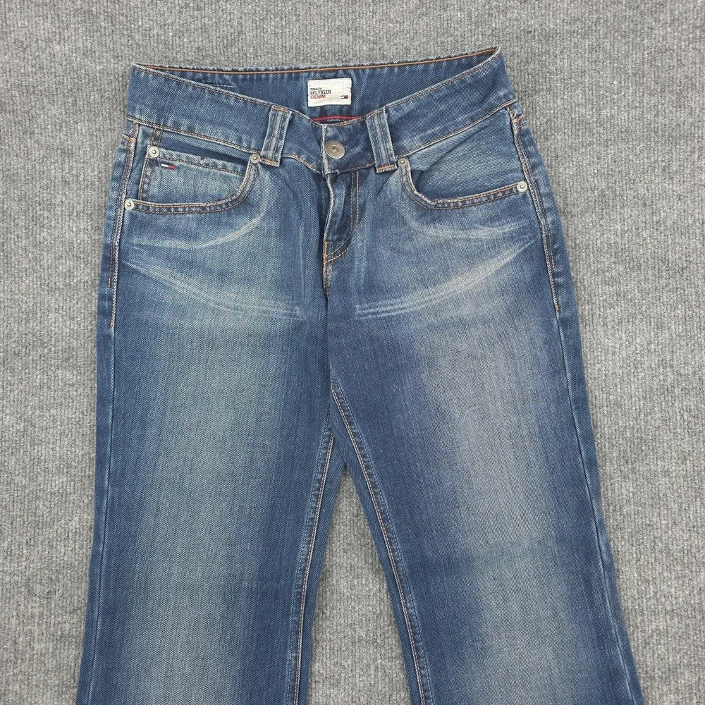 VINTAGE Tommy Hilfiger‎ Sally Jeans Womens 29x30 Blue Bootcut Y2K Low Rise Denim